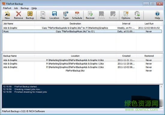 NCH FileFort Backup下载v3.29 注册版