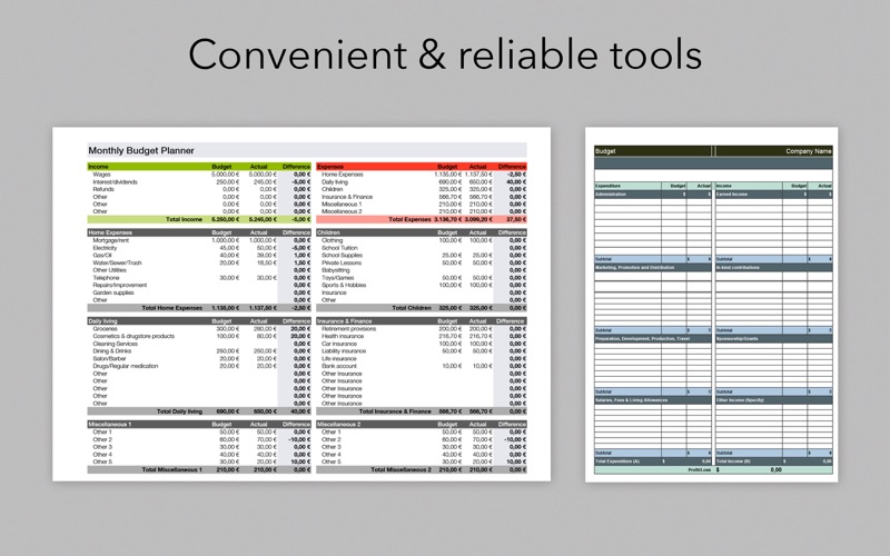 为专业Excel模板