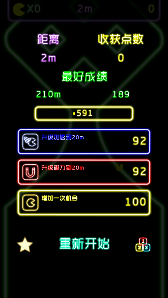 吃货快跑 - 超酷荧光特效跑酷，只此一关滴滴哔哩哔哩开始了