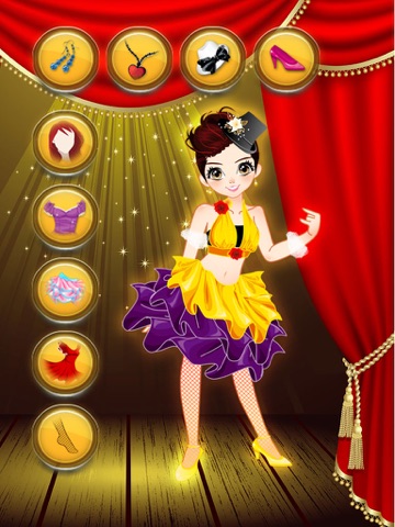 美丽的舞蹈者-彻底改变游戏的孩子女孩打扮。公主的女孩，美容美发的童话明星的时尚化妆