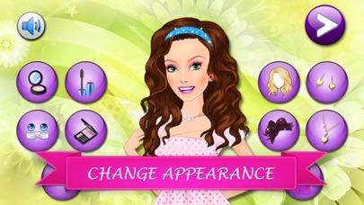 春天的美容美发的公主。少女和孩子们装扮游戏。