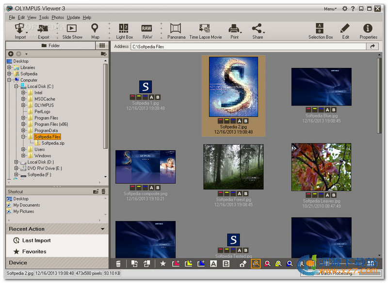 O图Olympus Viewer(奥林巴斯相片处理)下载v3 1.4.2 官方版_图像编辑器