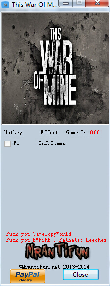 这是我的战争无限道具修改器下载v1.00 绿色版