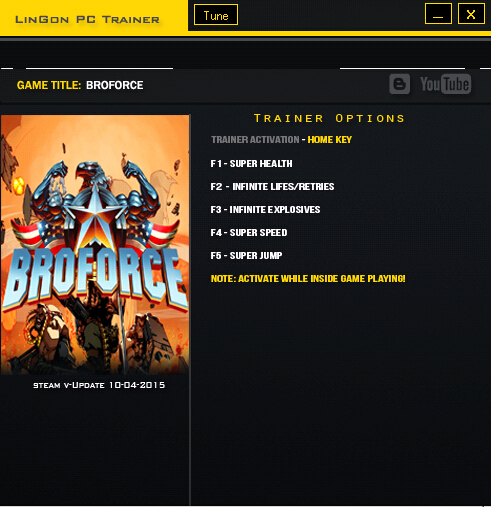 武装原型五项修改器下载v151021 Lingon版