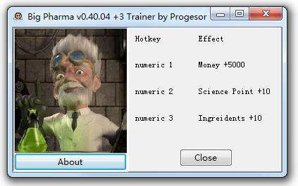 大制药厂三项修改器下载v0.40.04 Progesor版