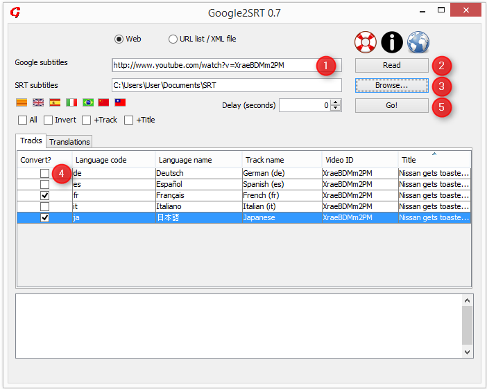 Google2SRT字幕转换工具下载v0.7.4 官方版
