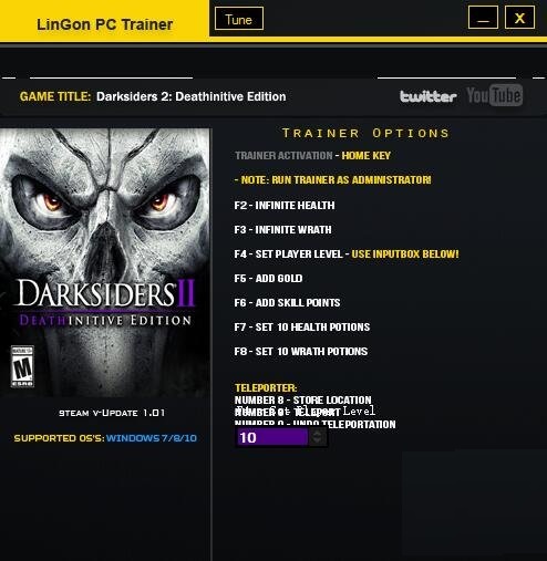 暗黑血统2终极版九项修改器下载v1.0 Lingon版