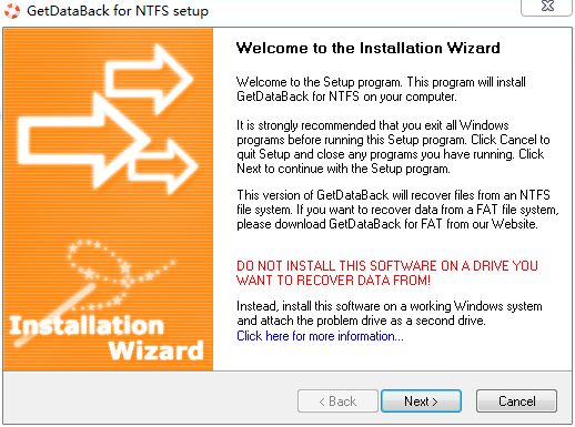 GetDataBack for NTFS下载v4.33 官方版