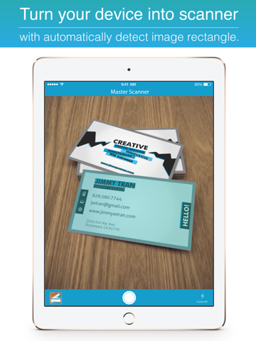 Master Scanner : 名片扫描、扫描文档、收据、传真、费用票据和白板、生成器 pdf 名片全能王免费版 Free business card.s reader and scan pro a