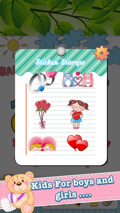 熊动物园绘图着色书 - 孩子们可爱的漫画人物艺术思想页