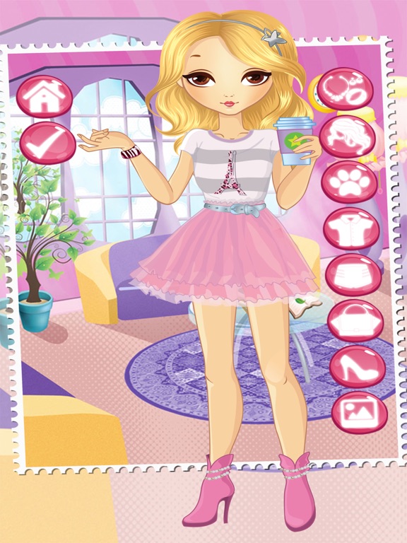 打扮小游戏为女孩 & 孩子免费-乐趣与时尚化妆美容美发弥补婚礼和公主 。