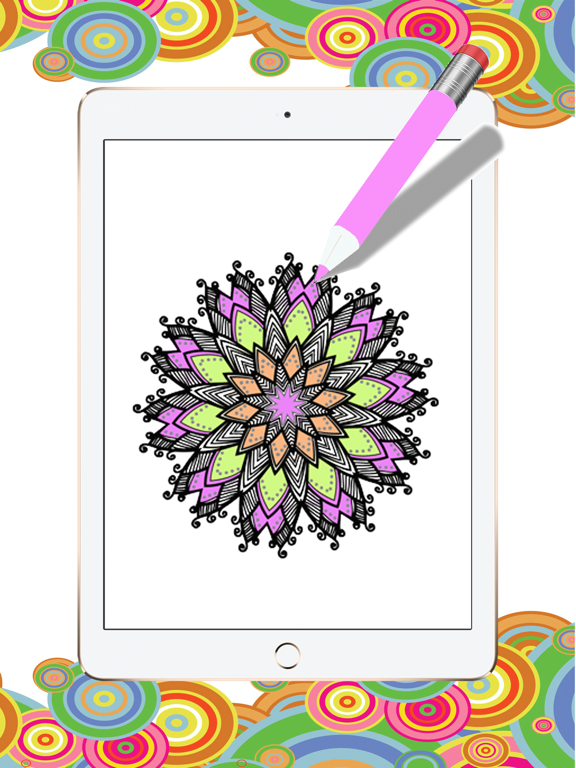 最好的曼陀罗图画书：免费成人色彩疗法消除应力页