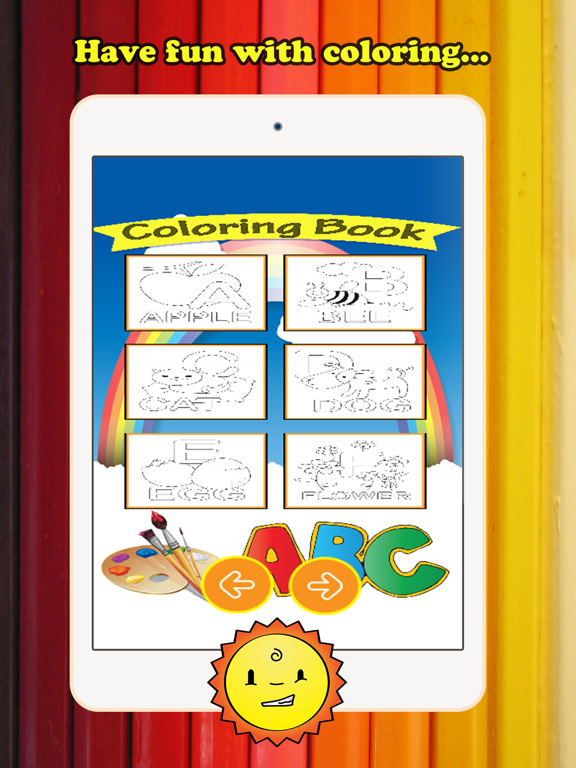 ABC彩图儿童年龄1_10字母上绘画与着色免费学习技能网页游戏