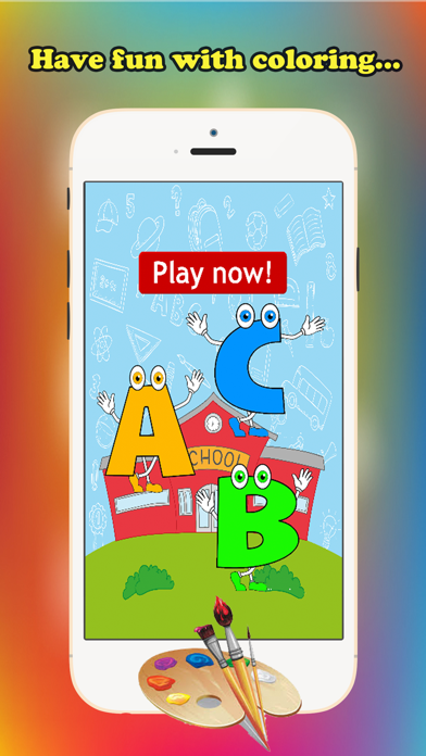 ABC彩图儿童年龄1_10字母上绘画与着色免费学习技能网页游戏