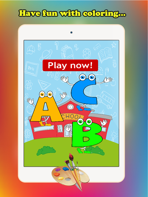 ABC彩图儿童年龄1_10字母上绘画与着色免费学习技能网页游戏