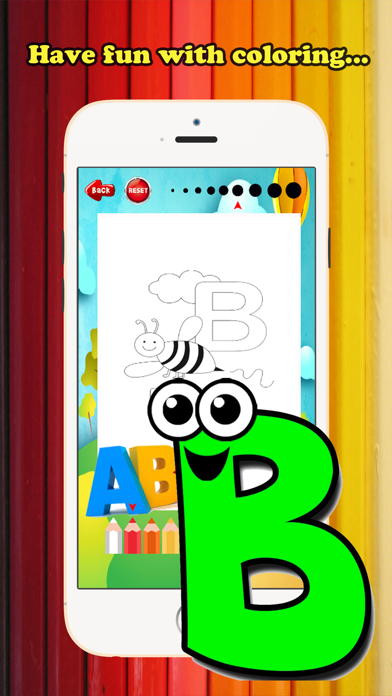 ABC彩图儿童年龄1_10字母上绘画与着色免费学习技能网页游戏