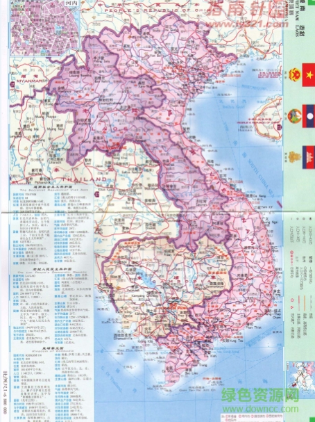 越南地图高清中文版下载jpg大图版