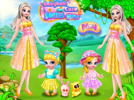 宝贝沐浴洗澡护理 安吉拉公主护士 - 打扮