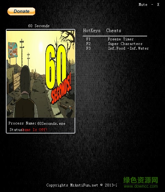 60秒v1.0三项修改器下载MrAntiFun版