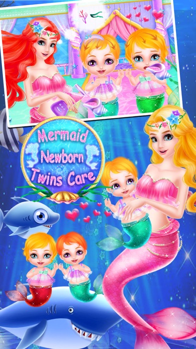 美人鱼新生儿宝贝艾尔莎双胞胎护理－4399游戏，儿童益智游戏