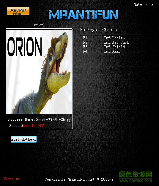 猎户座恐龙强袭四项修改器下载v3.0 绿色最新版