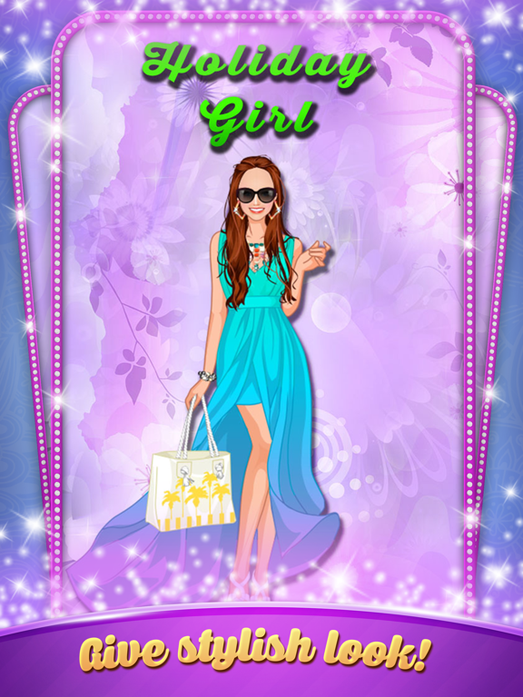 披上了节日-美容美发少女和孩子们游戏的女孩