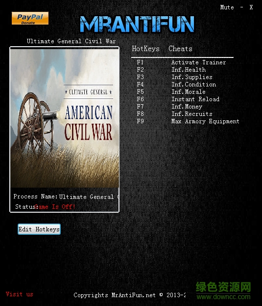 终极将军内战八项修改器下载v0.66 绿色通用版