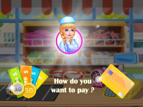 超市收银员和经理 儿童游戏