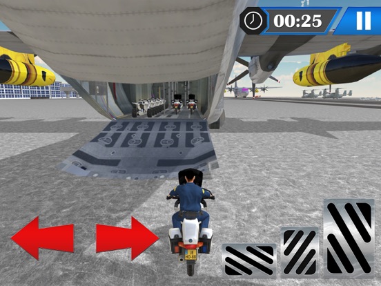 警察自行车飞机运输和驾驶模拟器