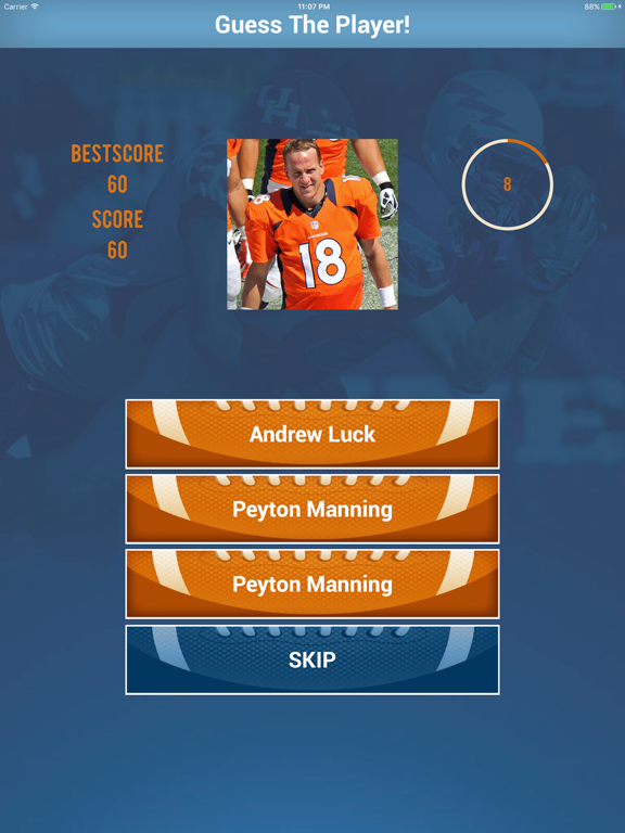 猜猜美国足球运动员_NFL测验