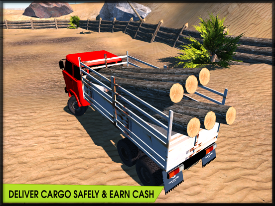 越野6x6的货运拖车运输模拟器