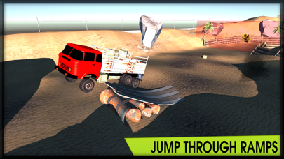 越野6x6的货运拖车运输模拟器