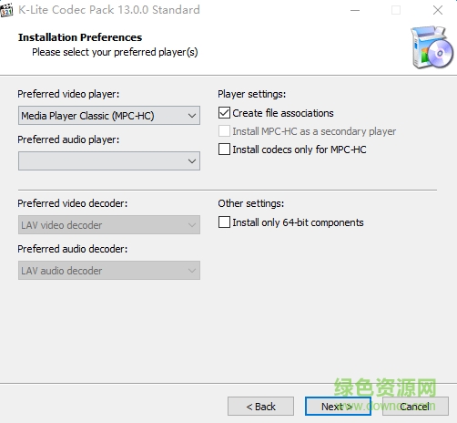 KL全能解码器下载-K-Lite Codec Pack Standard下载v13.0.0 官方版