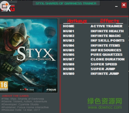 冥河黑暗碎片无限资源修改器下载v1.02 +10中文FutureX版