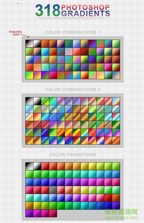318个Photoshop渐变特效工具下载最新最全版