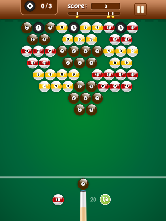 8个台球拍 - 射球