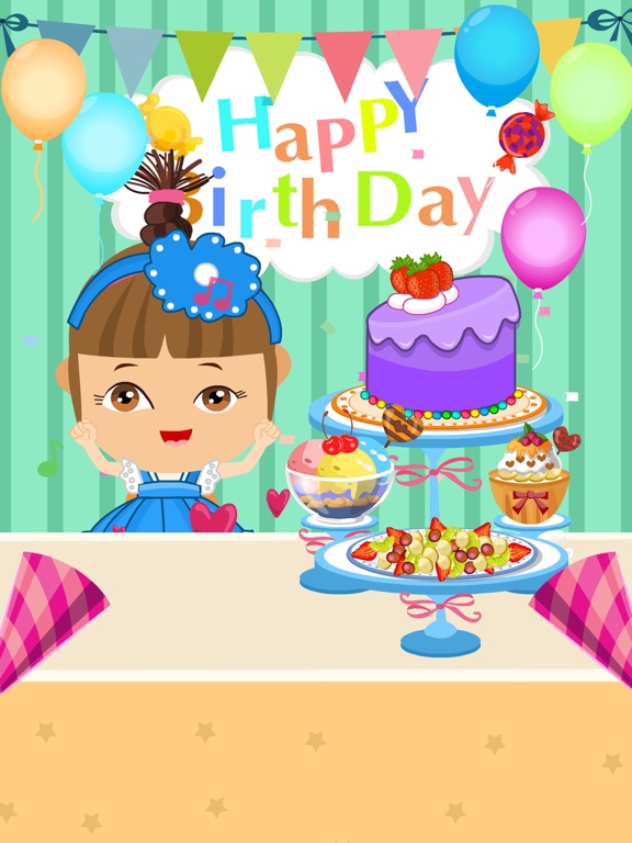 宝宝生日派对-公主游戏-蛋糕,冰激凌,沙拉