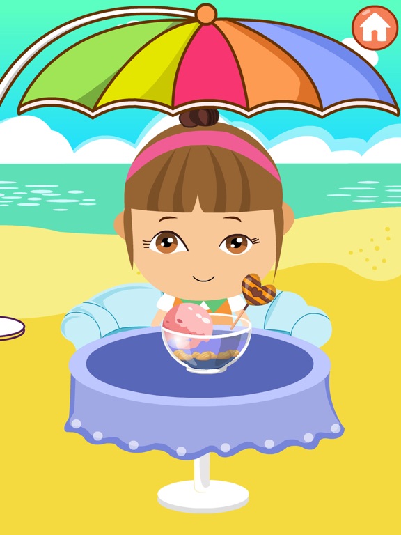 宝宝生日派对-公主游戏-蛋糕,冰激凌,沙拉