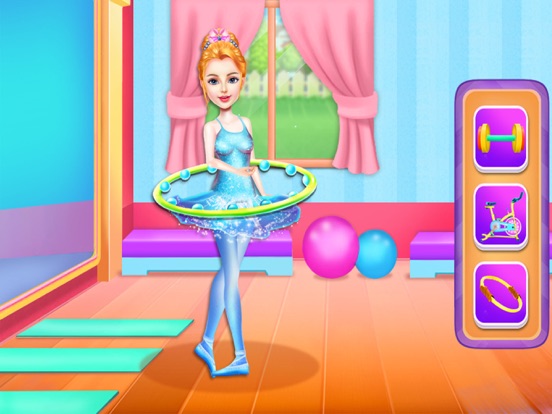 冰跳舞花样滑冰体育趣味游戏为女孩和孩子