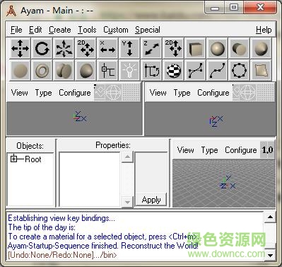 开源三维建模软件(Ayam)下载v1.20 绿色免费版