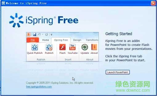 ispring free(PPT转换Flash转换器)下载v7.0 官方免费版