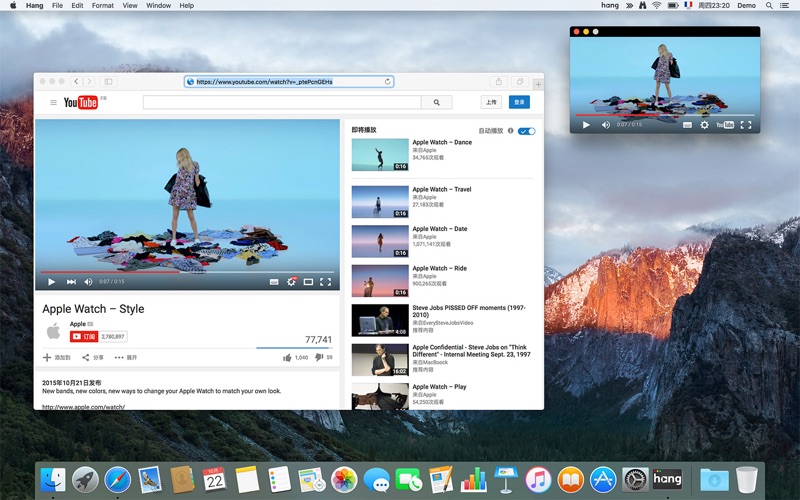 Hang_保持视频窗口在最前边工作边看视频