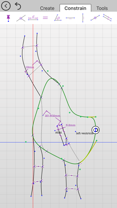 截至平局 - 创建具有约束和尺寸二维图纸
