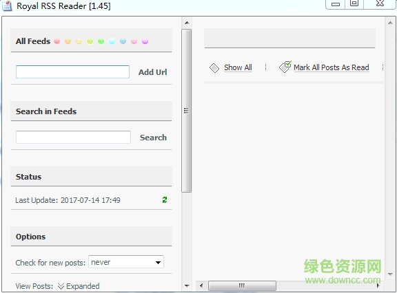 Royal RSS Reader(电子阅览器)下载v1.45 英文免安装版