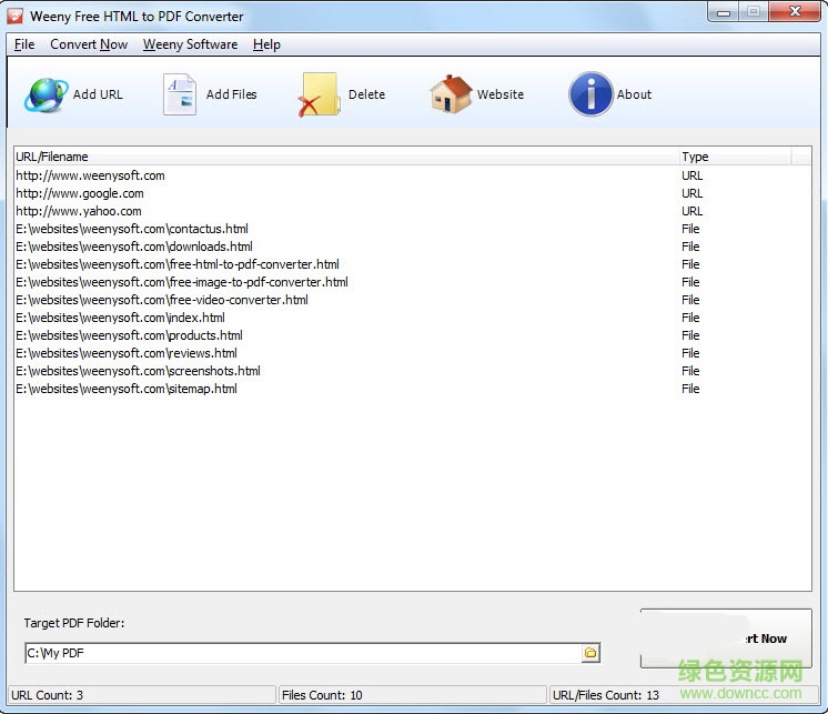Weeny Free HTML to PDF Converter(网页转为pdf工具)下载v2.0 官方版