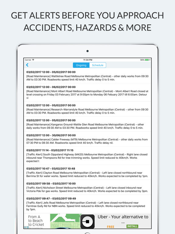 墨尔本交通_实时路况查询