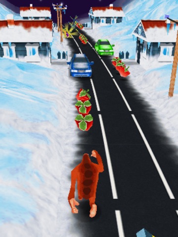 猴子跑酷之地铁雪地道路酷跑