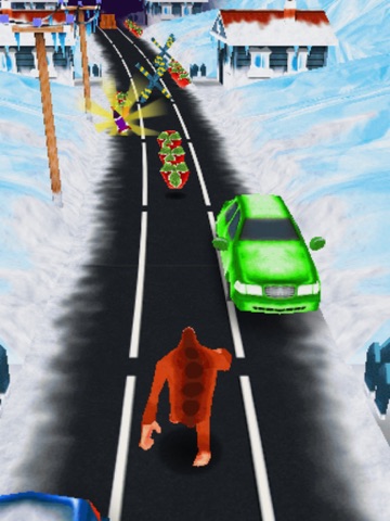 猴子跑酷之地铁雪地道路酷跑