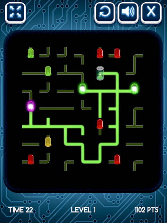 接通电源电线点亮灯泡.