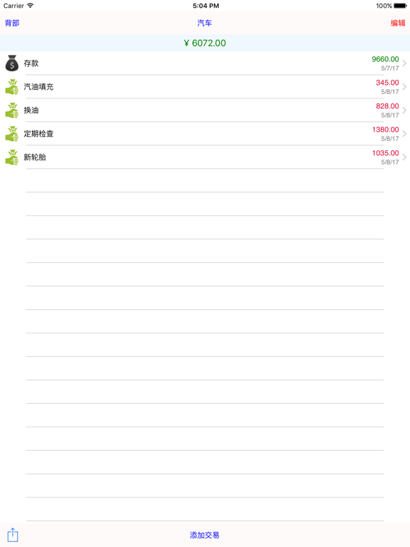 花钱预算精简版
